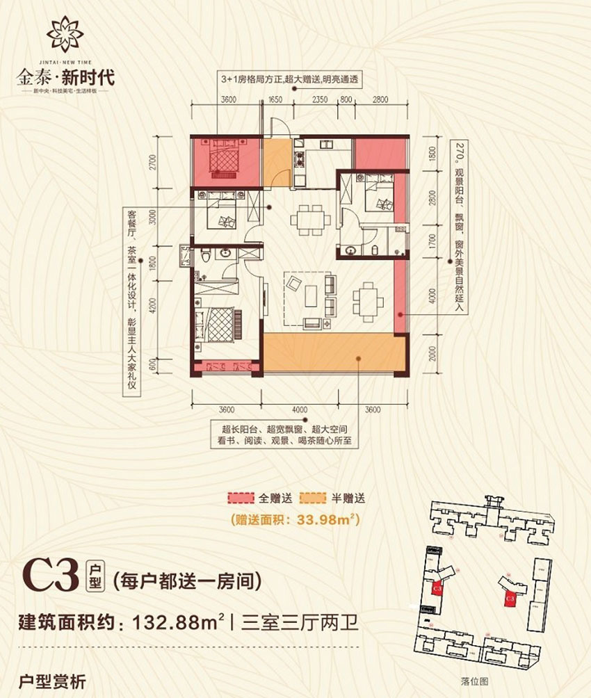 祁东金泰新时代C3户型