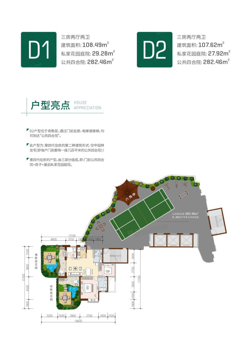 株洲市第四代住房未来社区8栋D1/D2户型