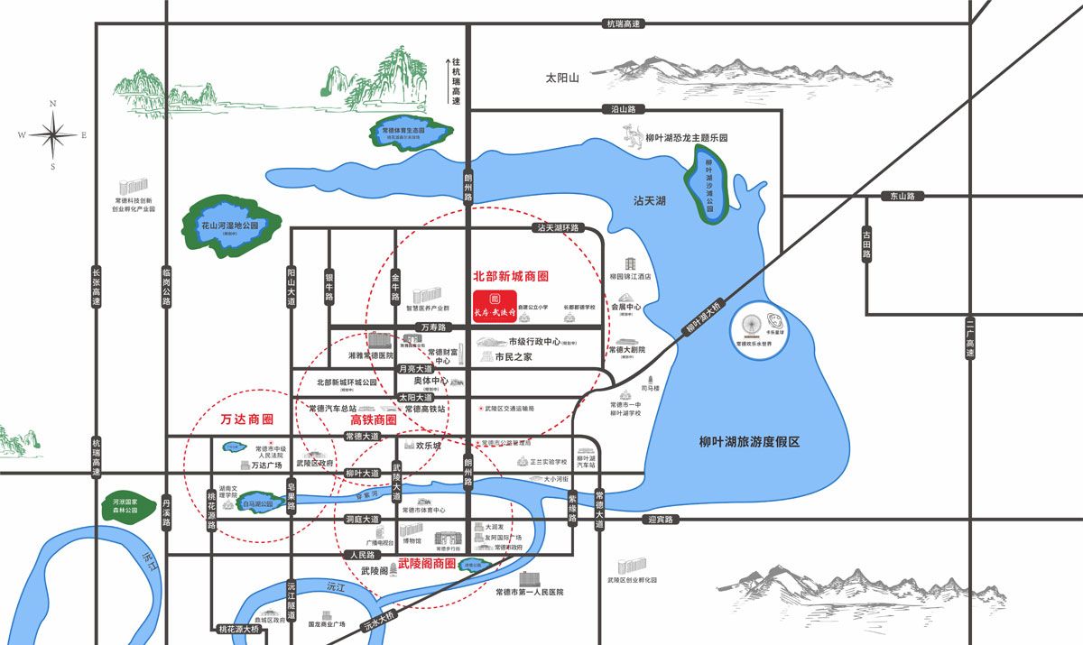 武陵区武陵府区位图