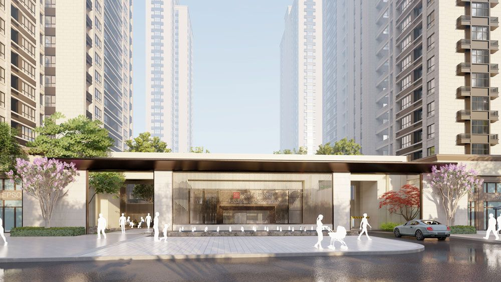 武陵区天润汇景公园效果图