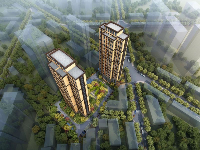 鼎城区学府春天实景图