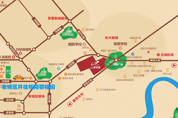 桂阳县碧桂园区位图