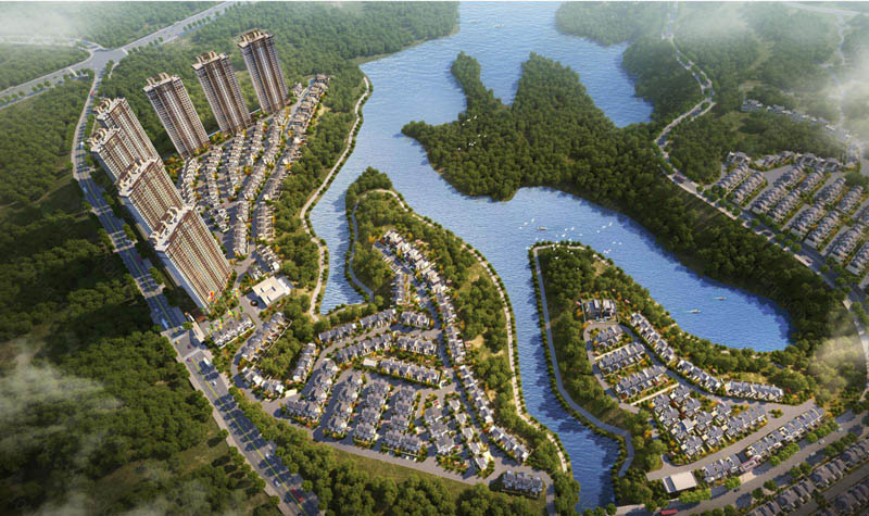 苏仙区雅居乐合景南麓山居实景图