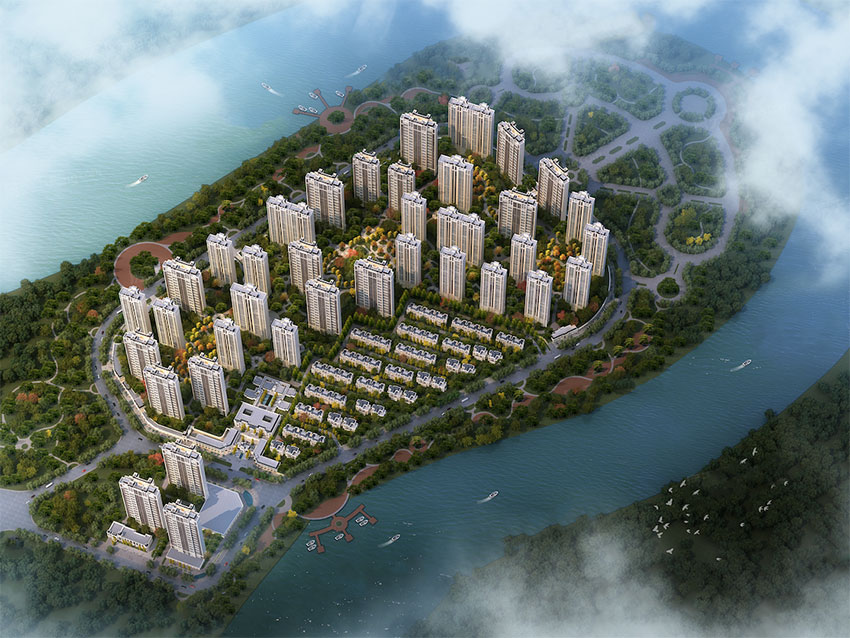 耒阳华毅半岛实景图