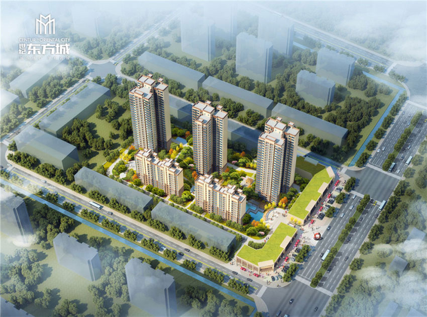 常宁世纪东方城实景图