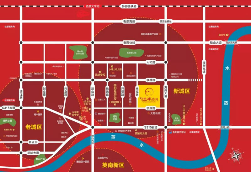 衡阳江南嘉苑区位图