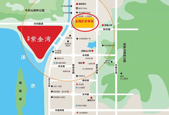 衡东恒建紫金湾区位图