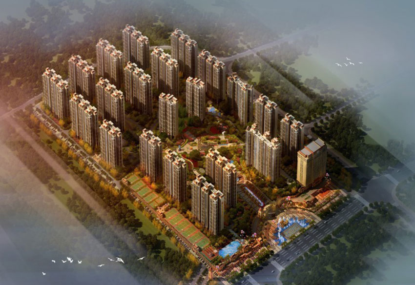 衡阳珠江帝景山庄实景图