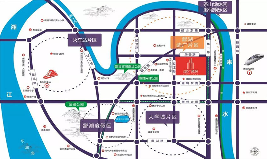 衡阳金钟武广新城区位图