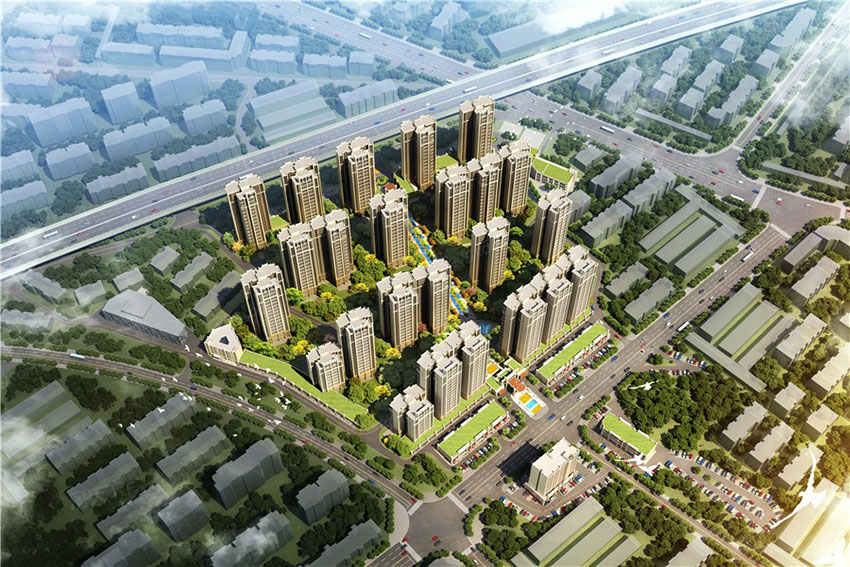 衡阳金湘国际城实景图