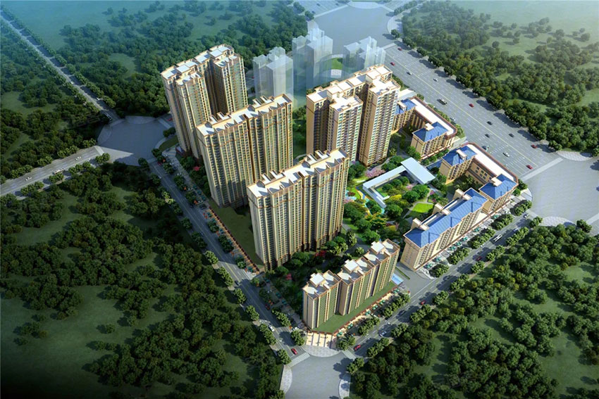 衡阳博达晴天悦实景图