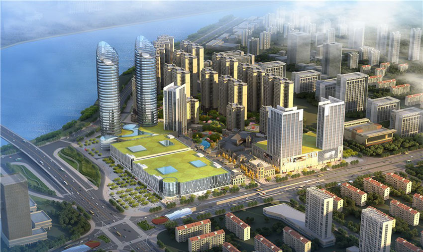 衡阳星美新外滩实景图