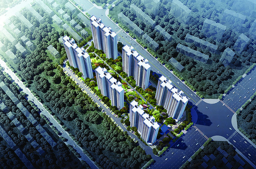 衡阳融冠爱城实景图