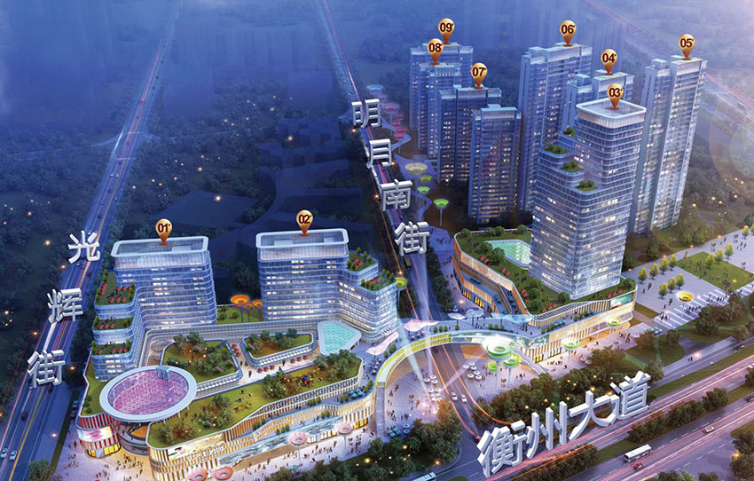 衡阳高新未来城创客谷实景图