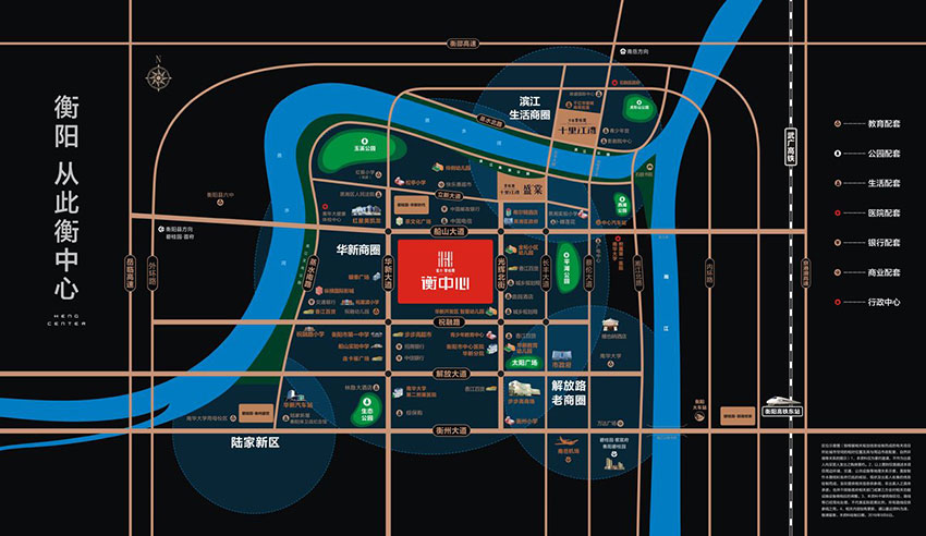 衡阳碧桂园衡忠心区位图