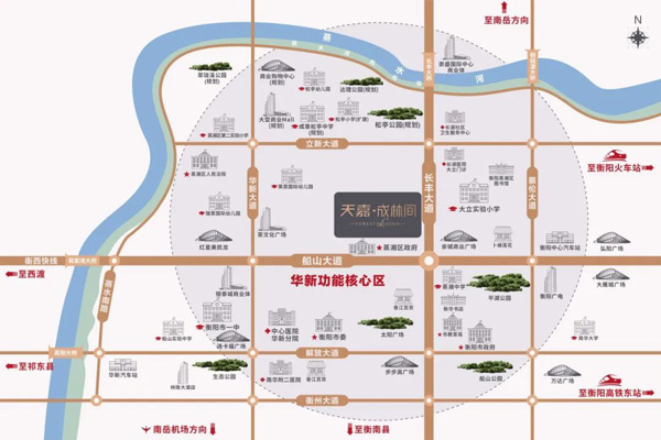 随着混凝土浇筑完毕！天嘉成林间全面封顶