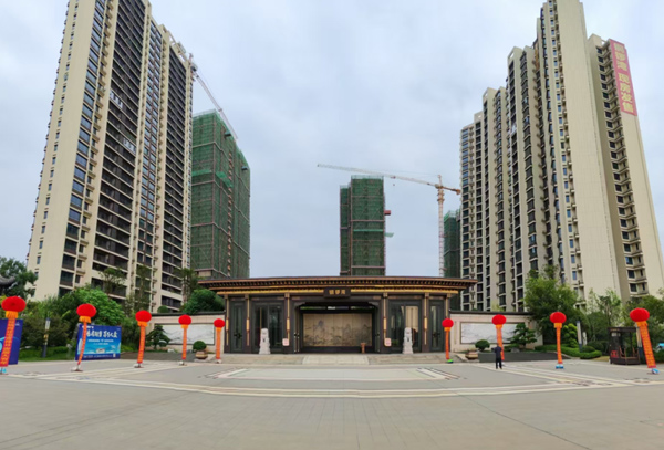 耒阳铜锣湾2栋楼封顶仪式在万众期待中盛大举行