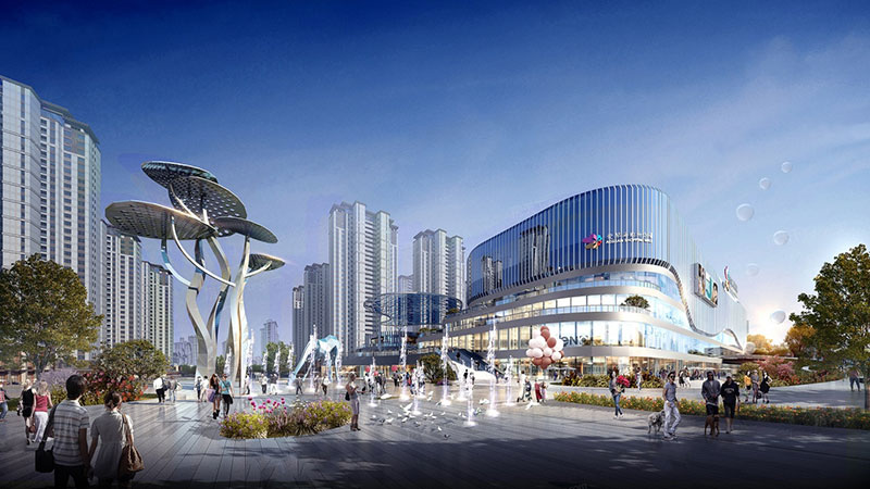 醴陵市爱琴海中央城效果图