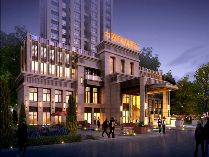 株洲市财富湘江效果图