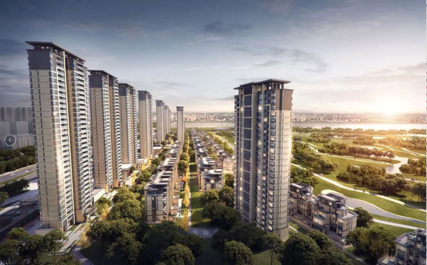株洲市长房湘江府效果图