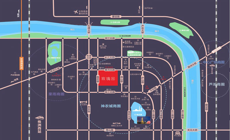株洲市玫瑰园效果图