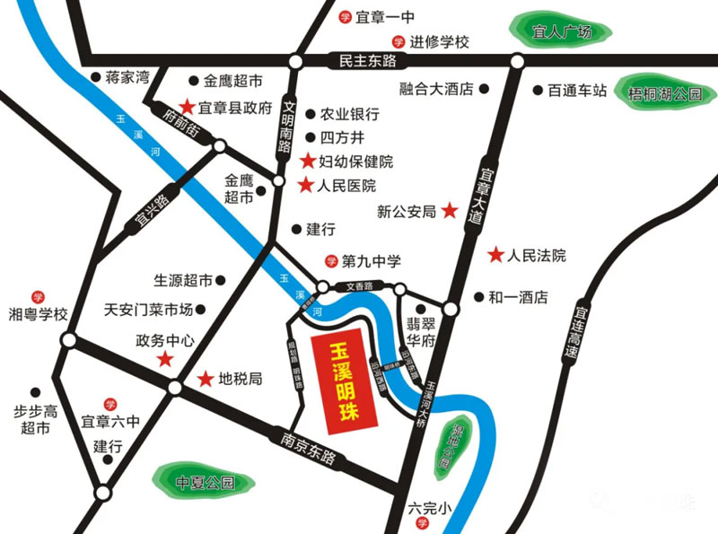宜章县玉溪明珠区位图